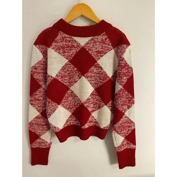 The fifth label NWT Womens Angle Knit sweater size Large Red/white - Picture 12 of 13